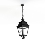 Suspension Avenue 3 N°1 LED Warm Noir 000 Diffuseur clair - PRADIER 103102000 