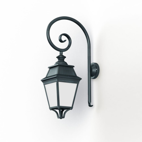 Applique Avenue 3 N°3 LED Warm Patine vert de gris 008 Diffuseur opale - PRADIER 103110008 