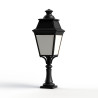 Borne Avenue 3 N°5 LED Warm Noir 000 Diffuseur opale - PRADIER 103120000 