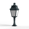 Borne Avenue 3 N°5 LED Warm Patine vert de gris 008 Diffuseur opale - PRADIER 103120008 