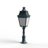 Borne Avenue 3 N°6 LED Warm Patine vert de gris 008 Diffuseur opale - PRADIER 103125008 