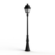 Lampadaire Avenue 3 N°7 LED Warm Noir 000 Diffuseur opale - PRADIER 103130000 