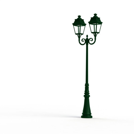 Lampadaire Avenue 3 N°8 LED Warm Vert 067 Diffuseur clair - PRADIER 103133067 