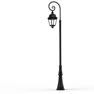 Lampadaire Avenue 3 N°9 LED Warm Noir 000 Diffuseur clair - PRADIER 103138000 