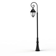 Lampadaire Avenue 3 N°9 LED Warm Noir 000 Diffuseur opale - PRADIER 103140000 