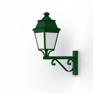 Applique Avenue 3 N°12 LED Warm Vert 067 Diffuseur opale - PRADIER 103155067 