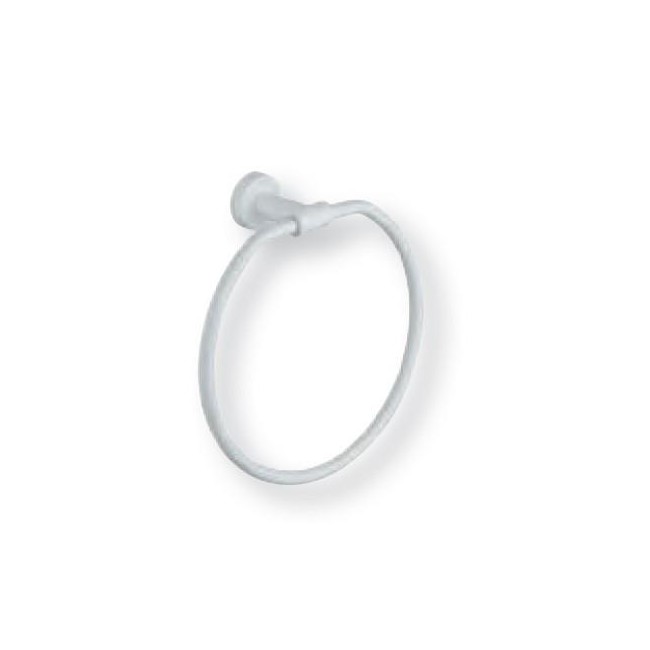 PORTE SERVIETTE ANNEAU ROND GRAND HOTEL BLANC - CRISTINA ONDYNA TE20724