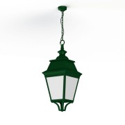 Suspension Avenue 3 N°1 LED Warm Vert 067 Diffuseur opale - PRADIER 103204067 