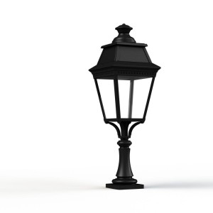 Borne Avenue 3 N°5 LED Warm Noir 000 Diffuseur clair - PRADIER 103218000 