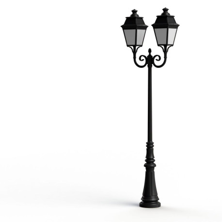 Lampadaire Avenue 3 N°8 LED Warm Noir 000 Diffuseur opale - PRADIER 103235000 