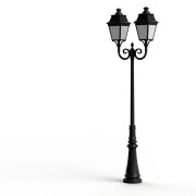 Lampadaire Avenue 3 N°8 LED Warm Noir 000 Diffuseur opale - PRADIER 103235000 