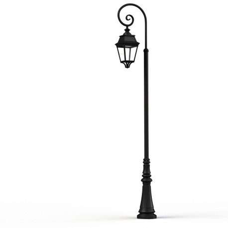 Lampadaire Avenue 3 N°9 LED Warm Noir 000 Diffuseur clair - PRADIER 103238000 