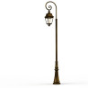 Lampadaire Avenue 3 N°9 LED Warm Patine dorée 009 Diffuseur clair - PRADIER 103238009 