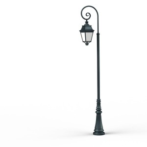 Lampadaire Avenue 3 N°9 LED Warm Patine vert de gris 008 Diffuseur opale - PRADIER 103240008 