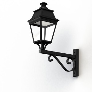 Applique Avenue 3 N°12 LED Warm Noir 000 Diffuseur clair - PRADIER 103253000 