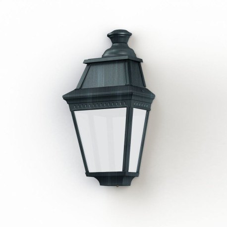 Applique Avenue 3 N°2 LED Warm Patine vert de gris 008 Diffuseur PMMA opale - PRADIER 103262008 