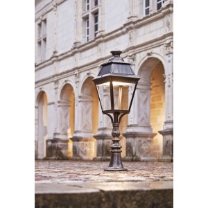 Borne Avenue 3 N°6 LED Warm Vert 067 Diffuseur opale - PRADIER 103225067 