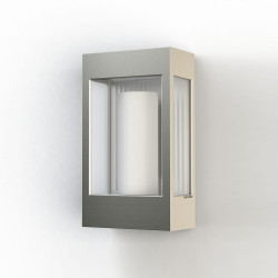 Applique Brick² N°1 clair Aluminium brut vernis mat 129 - PRADIER 108001129 