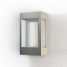 Applique Brick² N°1 clair Aluminium brut vernis mat 129 - PRADIER 108001129