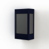 Applique Brick² N°1 PMMA noir Bleu acier 065 - PRADIER 108004065