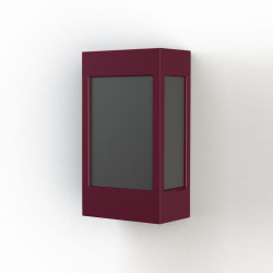 Applique Brick² N°1 PMMA noir Rouge vin 066 - PRADIER 108004066 
