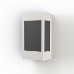 Applique Brick² N°1 PMMA noir Blanc pur 101 - PRADIER 108004101 