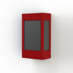 Applique Brick² N°1 PMMA noir Rouge tomate 110 - PRADIER 108004110 