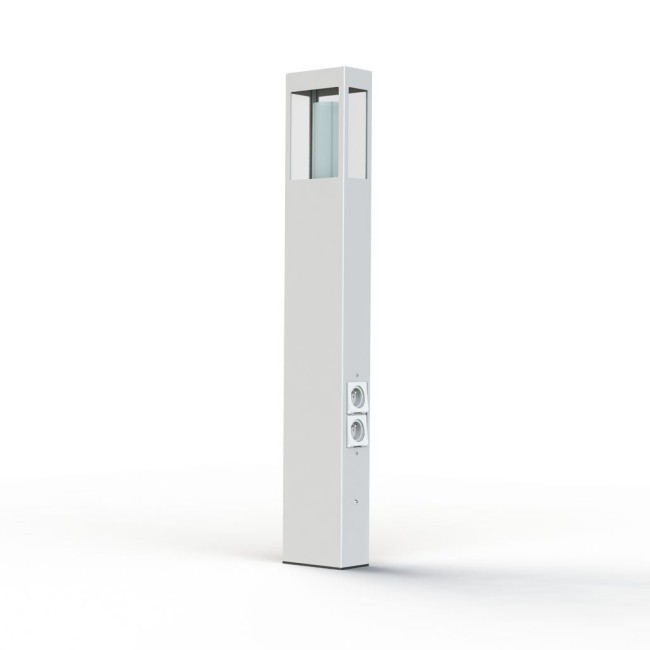 Borne Brick² N°4 prise Blanc 001 - PRADIER 108009001 