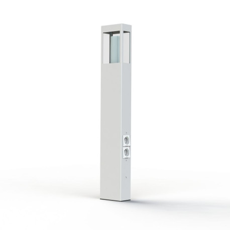 Borne Brick² N°4 prise Blanc 001 - PRADIER 108009001 