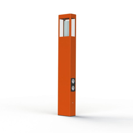 Borne Brick² N°4 prise Orangé pur 014 - PRADIER 108009014 