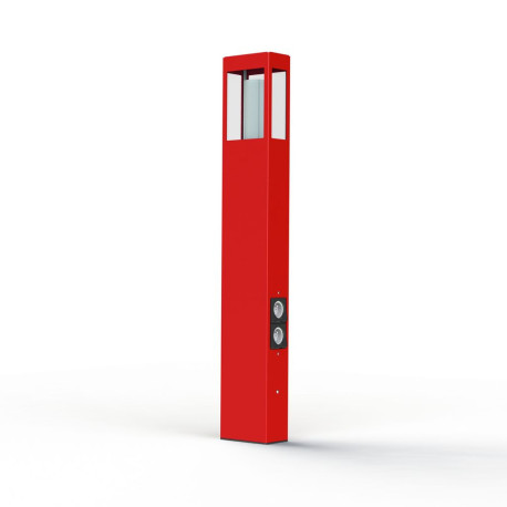 Borne Brick² N°4 prise Rouge signalisation 056 - PRADIER 108009056 