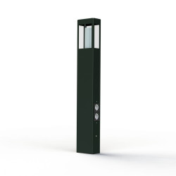 Borne Brick² N°4 prise Gris ardoise 059 - PRADIER 108009059 