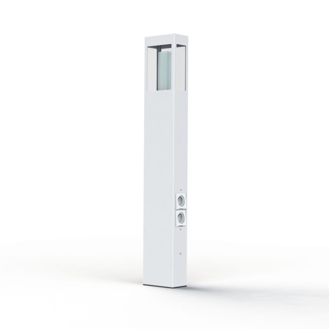 Borne Brick² N°4 prise Blanc pur 101 - PRADIER 108009101 