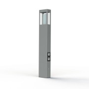 Borne Brick² N°4 prise Gris soie 105 - PRADIER 108009105 