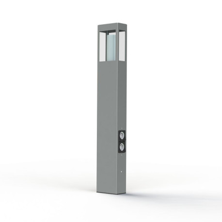 Borne Brick² N°4 prise Gris soie 105 - PRADIER 108009105 