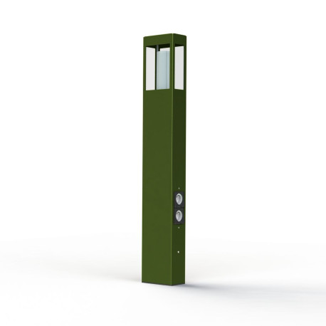 Borne Brick² N°4 prise Vert fougère 109 - PRADIER 108009109 