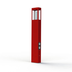 Borne Brick² N°4 prise Rouge tomate 110 - PRADIER 108009110 