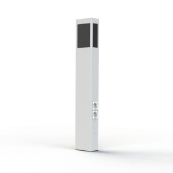 Borne Brick² N°4 PMMA noir prise Blanc 001 - PRADIER 108012001 