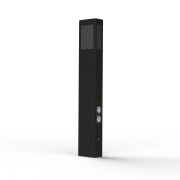 Borne Brick² N°4 PMMA noir prise Gris anthracite 006 - PRADIER 108012006 