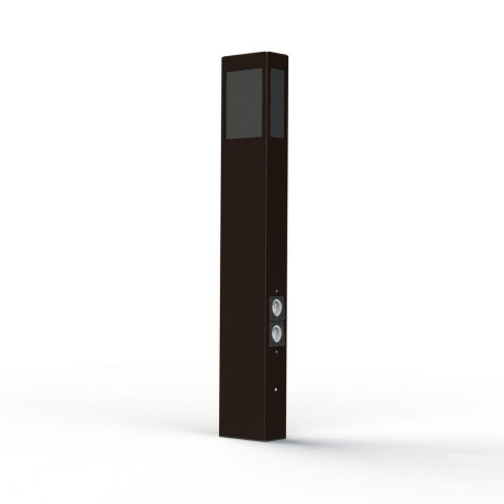 Borne Brick² N°4 PMMA noir prise Rouille 046 - PRADIER 108012046 