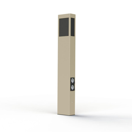 Borne Brick² N°4 PMMA noir prise Sable 053 - PRADIER 108012053 