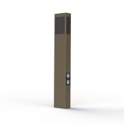 Borne Brick² N°4 PMMA noir prise Grès 054 - PRADIER 108012054 