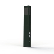 Borne Brick² N°4 PMMA noir prise Gris ardoise 059 - PRADIER 108012059 