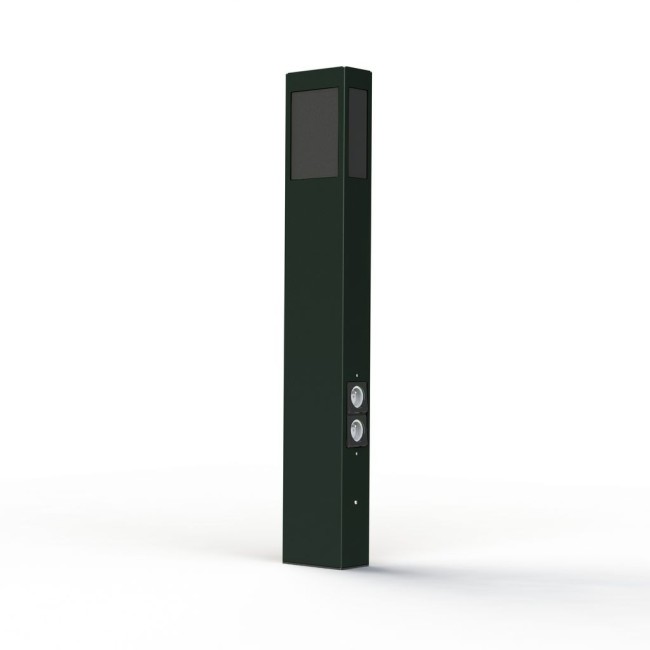 Borne Brick² N°4 PMMA noir prise Gris ardoise 059 - PRADIER 108012059 