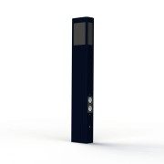 Borne Brick² N°4 PMMA noir prise Bleu acier 065 - PRADIER 108012065 