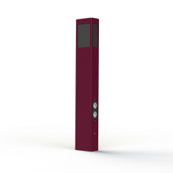 Borne Brick² N°4 PMMA noir prise Rouge vin 066 - PRADIER 108012066 