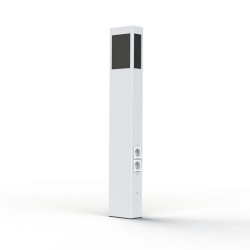 Borne Brick² N°4 PMMA noir prise Blanc pur 101 - PRADIER 108012101 