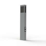 Borne Brick² N°4 PMMA noir prise Gris soie 105 - PRADIER 108012105 