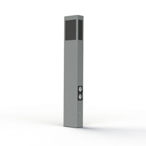 Borne Brick² N°4 PMMA noir prise Gris soie 105 - PRADIER 108012105 