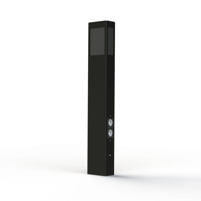 Borne Brick² N°4 PMMA noir prise Gris noir 107 - PRADIER 108012107 